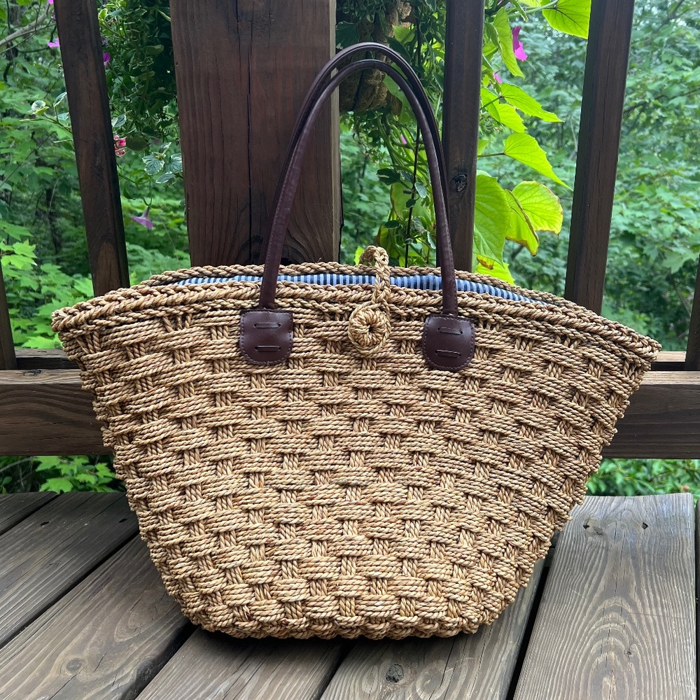 San Diego Hat Co. Woven Seagrass Straw Bag
